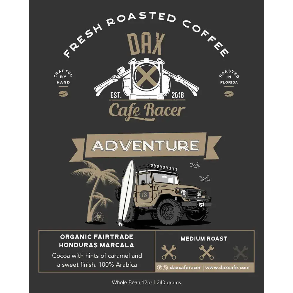 Adventure Honduras Marcala Single Origin Whole Bean Coffee bag — DAX Coffee Orlando