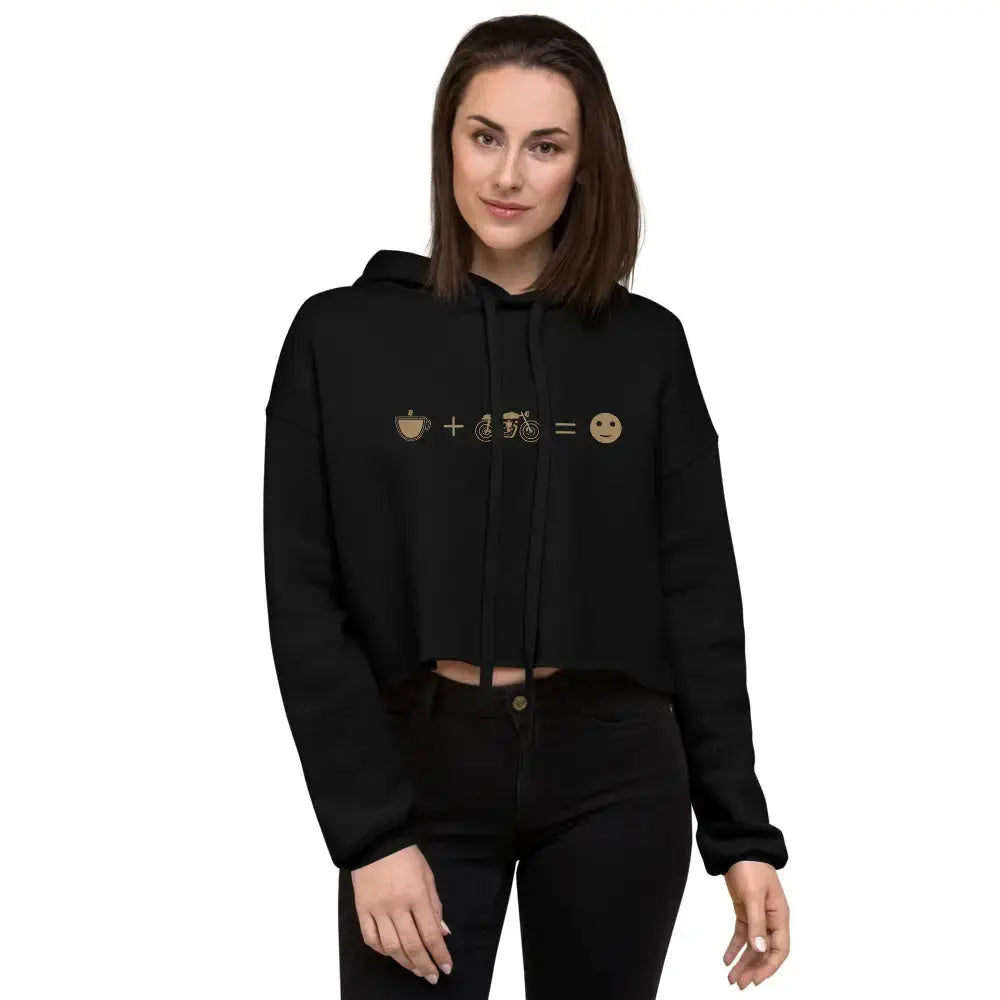 Coffee + Motorcycle Crop Hoodie - DAX Cafe Racer