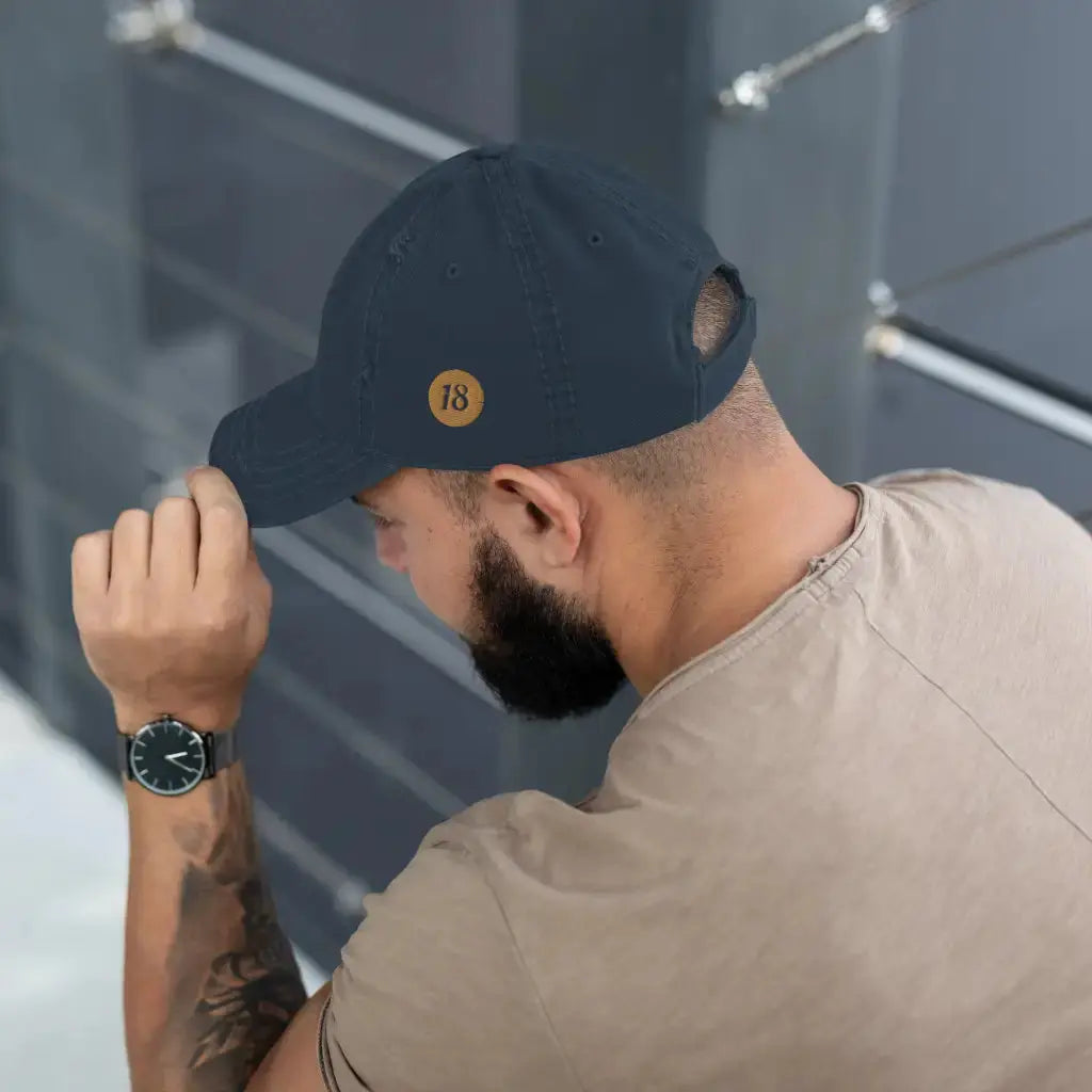 Distressed Dad Hat - DAX Cafe Racer
