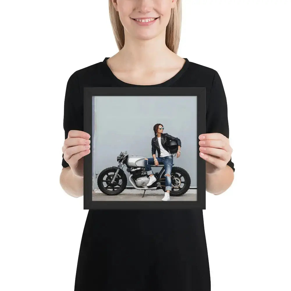 Motorcycle Framed photo paper poster - DAX Cafe Racer