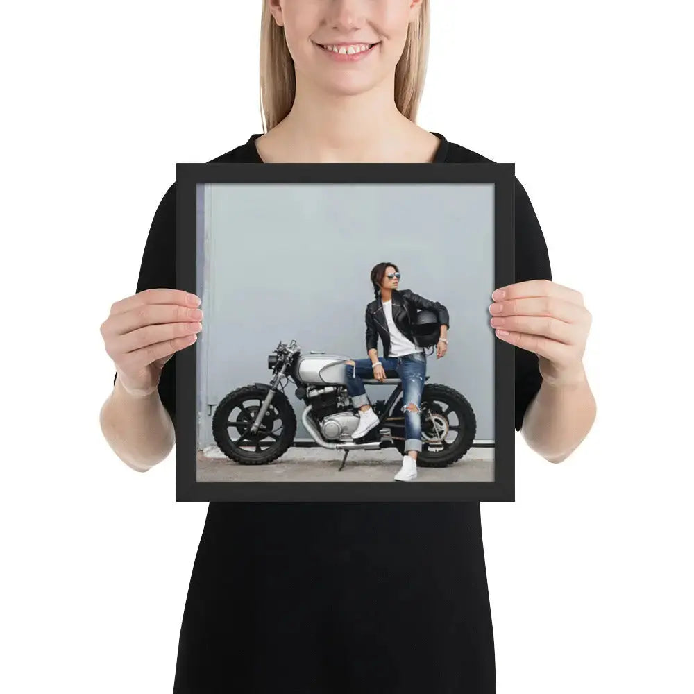 Motorcycle Framed photo paper poster - DAX Cafe Racer