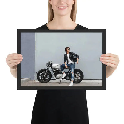 Motorcycle Framed photo paper poster - DAX Cafe Racer