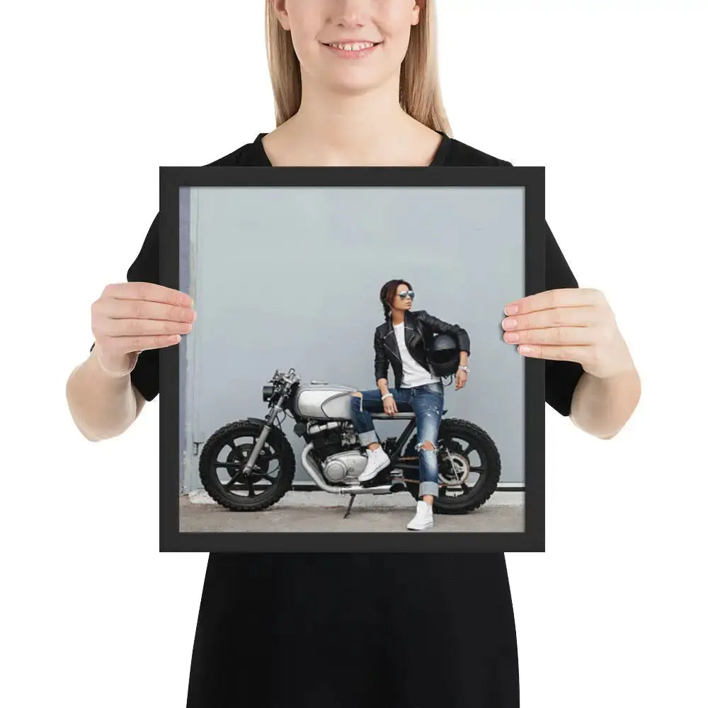 Motorcycle Framed photo paper poster - DAX Cafe Racer