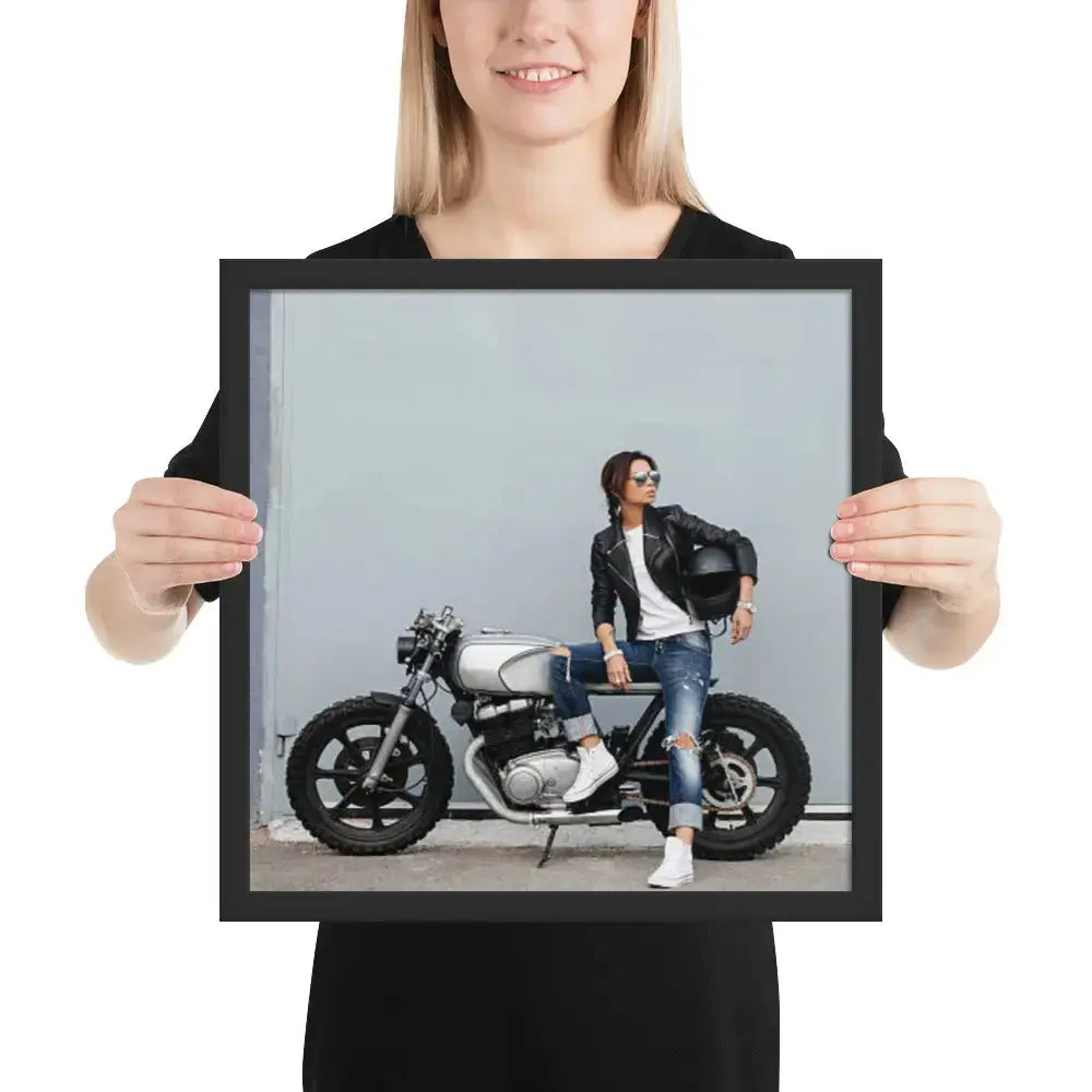Motorcycle Framed photo paper poster - DAX Cafe Racer
