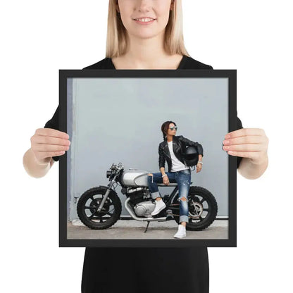 Motorcycle Framed photo paper poster - DAX Cafe Racer