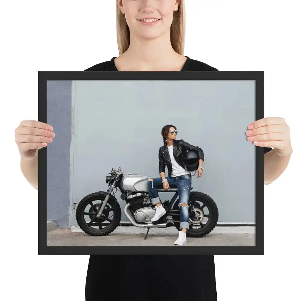 Motorcycle Framed photo paper poster - DAX Cafe Racer