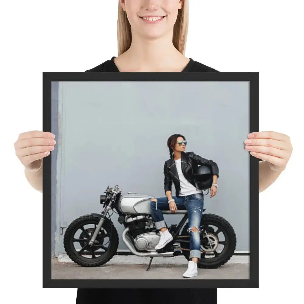 Motorcycle Framed photo paper poster - DAX Cafe Racer
