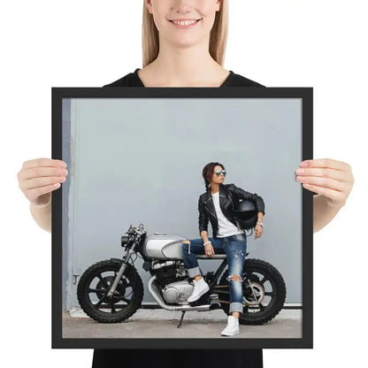Motorcycle Framed photo paper poster - DAX Cafe Racer