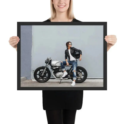 Motorcycle Framed photo paper poster - DAX Cafe Racer