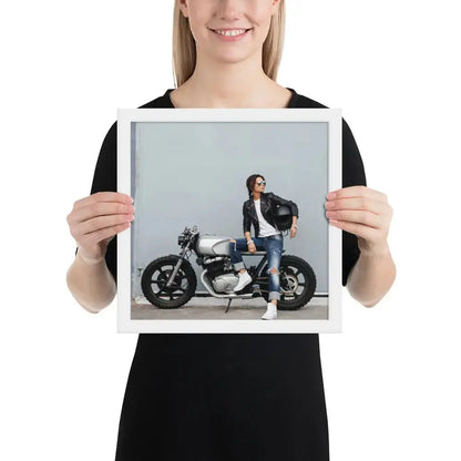 Motorcycle Framed photo paper poster - DAX Cafe Racer