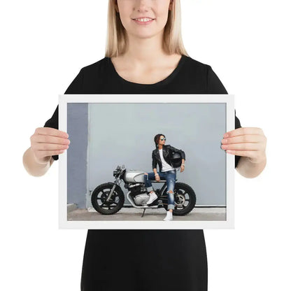 Motorcycle Framed photo paper poster - DAX Cafe Racer