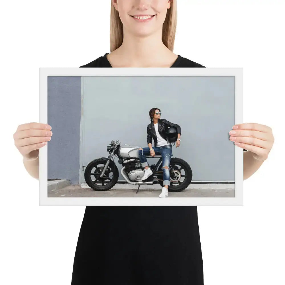 Motorcycle Framed photo paper poster - DAX Cafe Racer