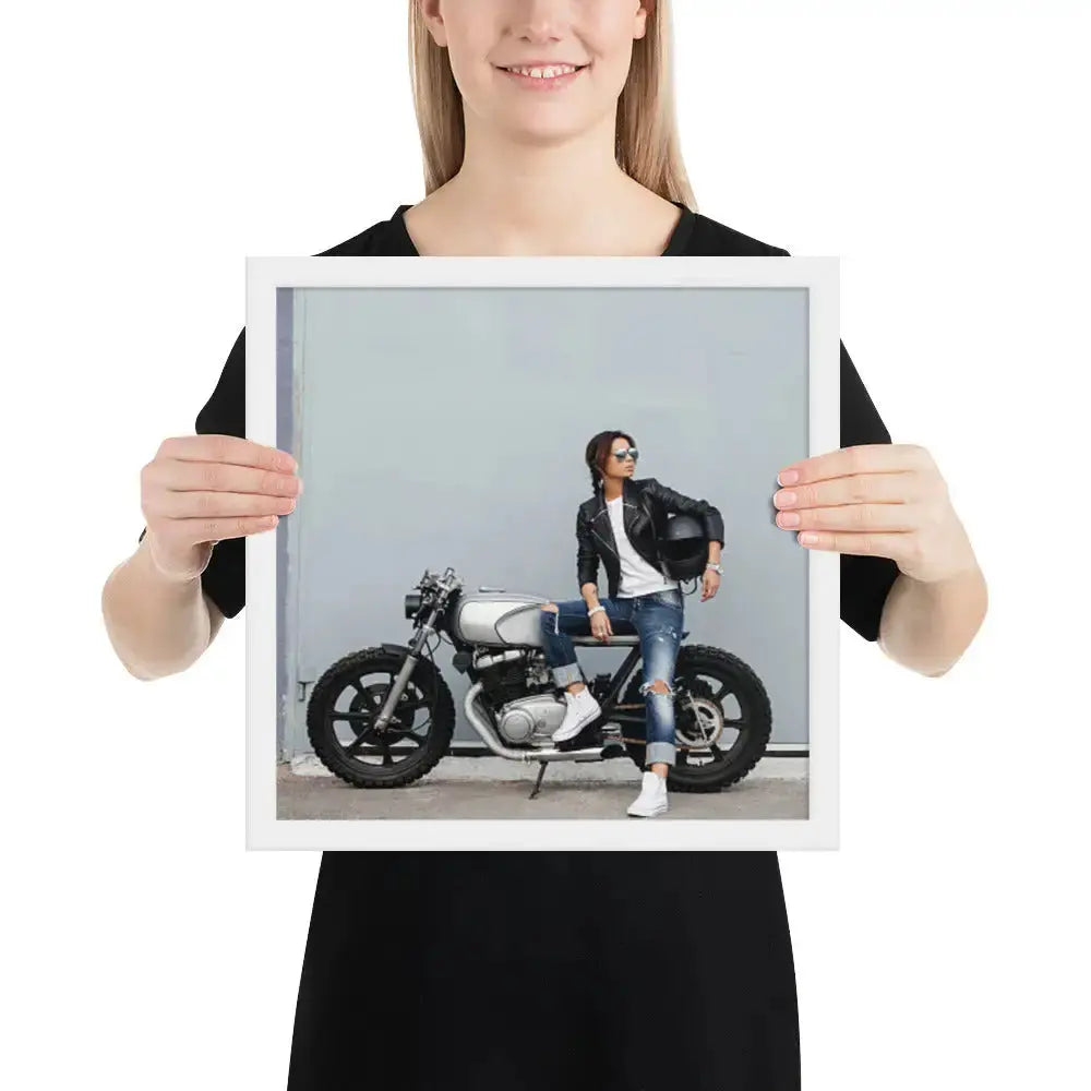 Motorcycle Framed photo paper poster - DAX Cafe Racer