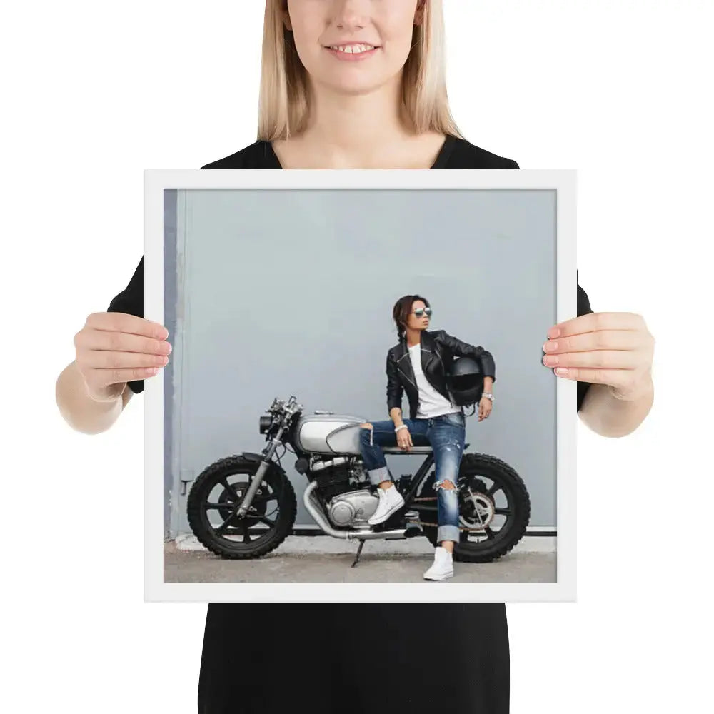 Motorcycle Framed photo paper poster - DAX Cafe Racer