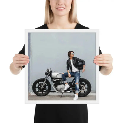 Motorcycle Framed photo paper poster - DAX Cafe Racer