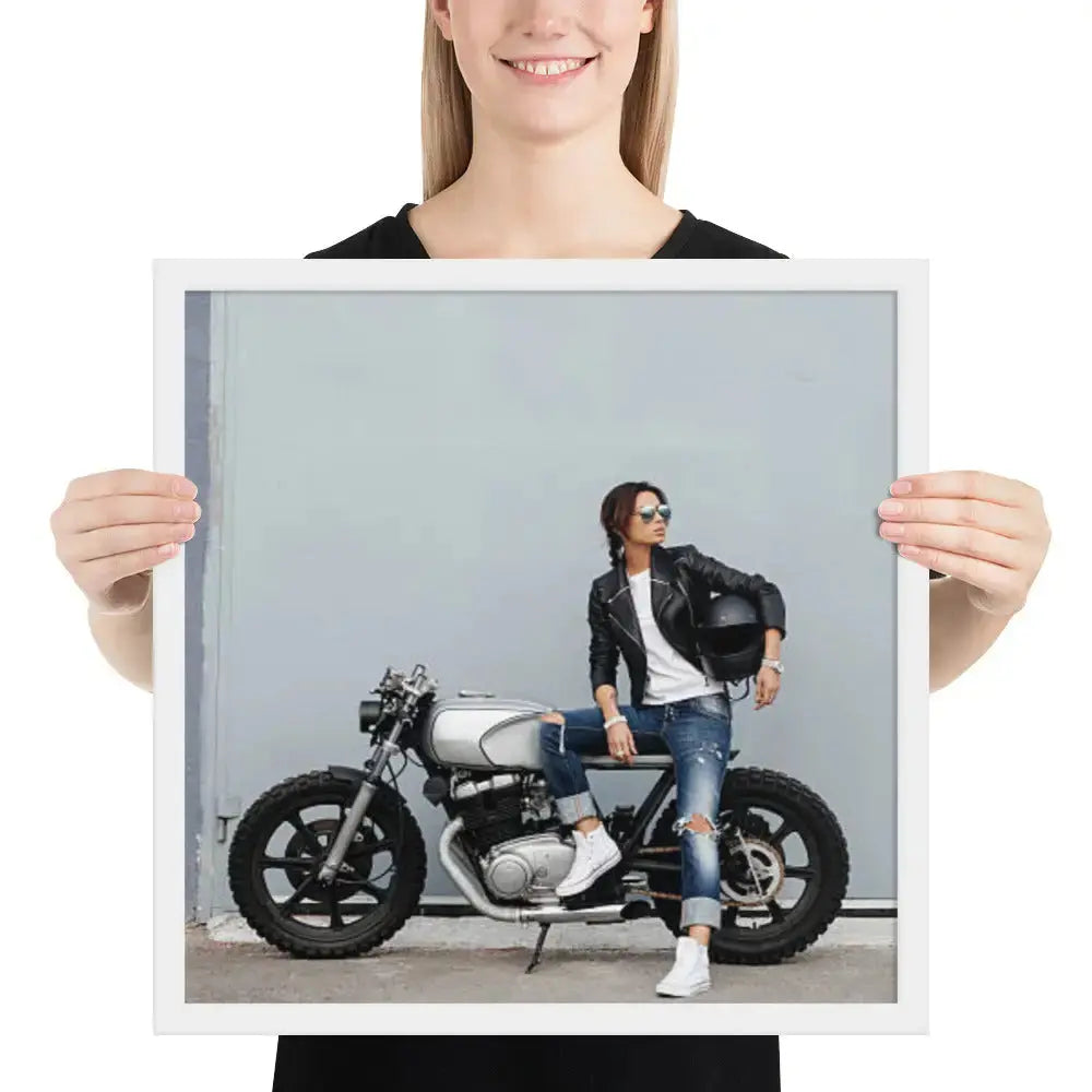 Motorcycle Framed photo paper poster - DAX Cafe Racer